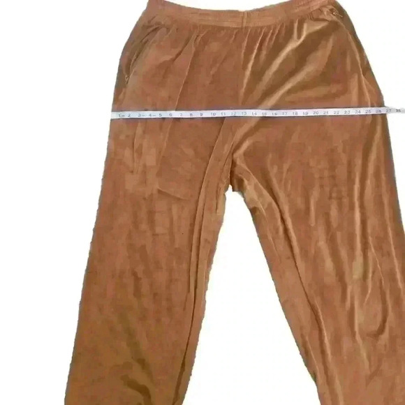 Skims Womens Plus Size Velour Wide Leg Straight Leg Pant in Sienna 4XL - Picture 14 of 14